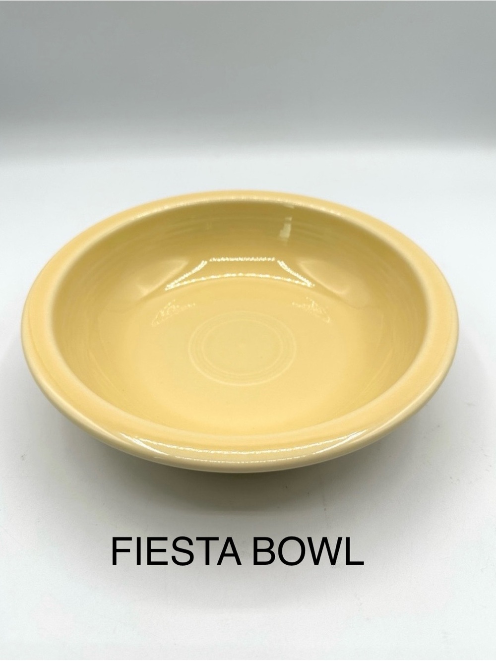 Fiesta 8.25” Classic Rimmed Bowl. Yellow color.